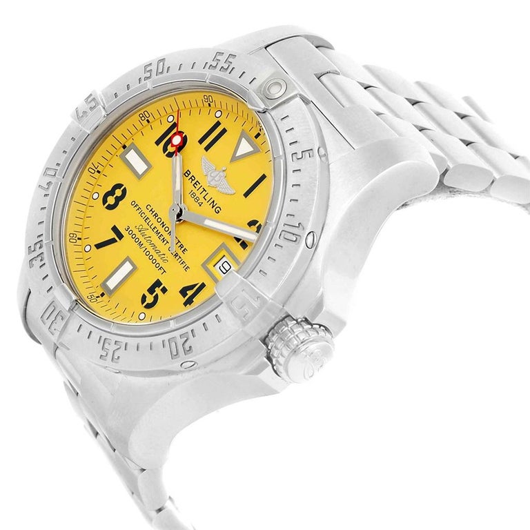 breitling aeromarine chrono avenger yellow price