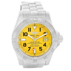 Breitling Aeromarine Avenger Seawolf Yellow Dial Men’s Watch A17330