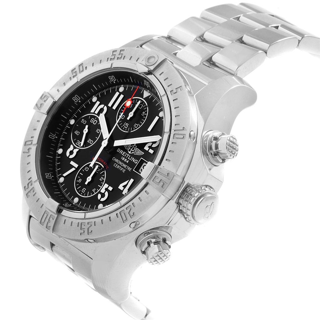 Breitling Aeromarine Avenger Skyland Black Dial Men's Watch A13380 Herren
