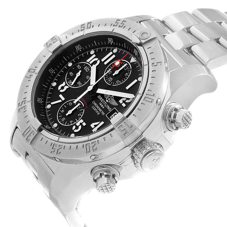 Breitling Aeromarine Avenger Skyland Black Dial Men's ...