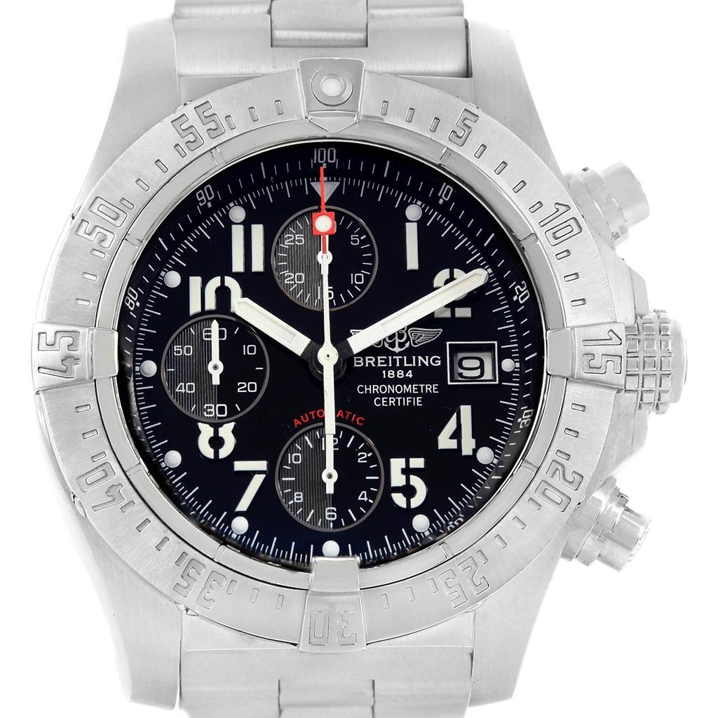 Breitling Aeromarine Avenger Skyland Black Dial Men's Watch A13380 For Sale