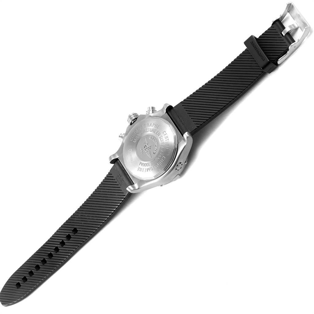 Men's Breitling Aeromarine Chrono Avenger M1 Yellow Dial Titanium Watch E73360