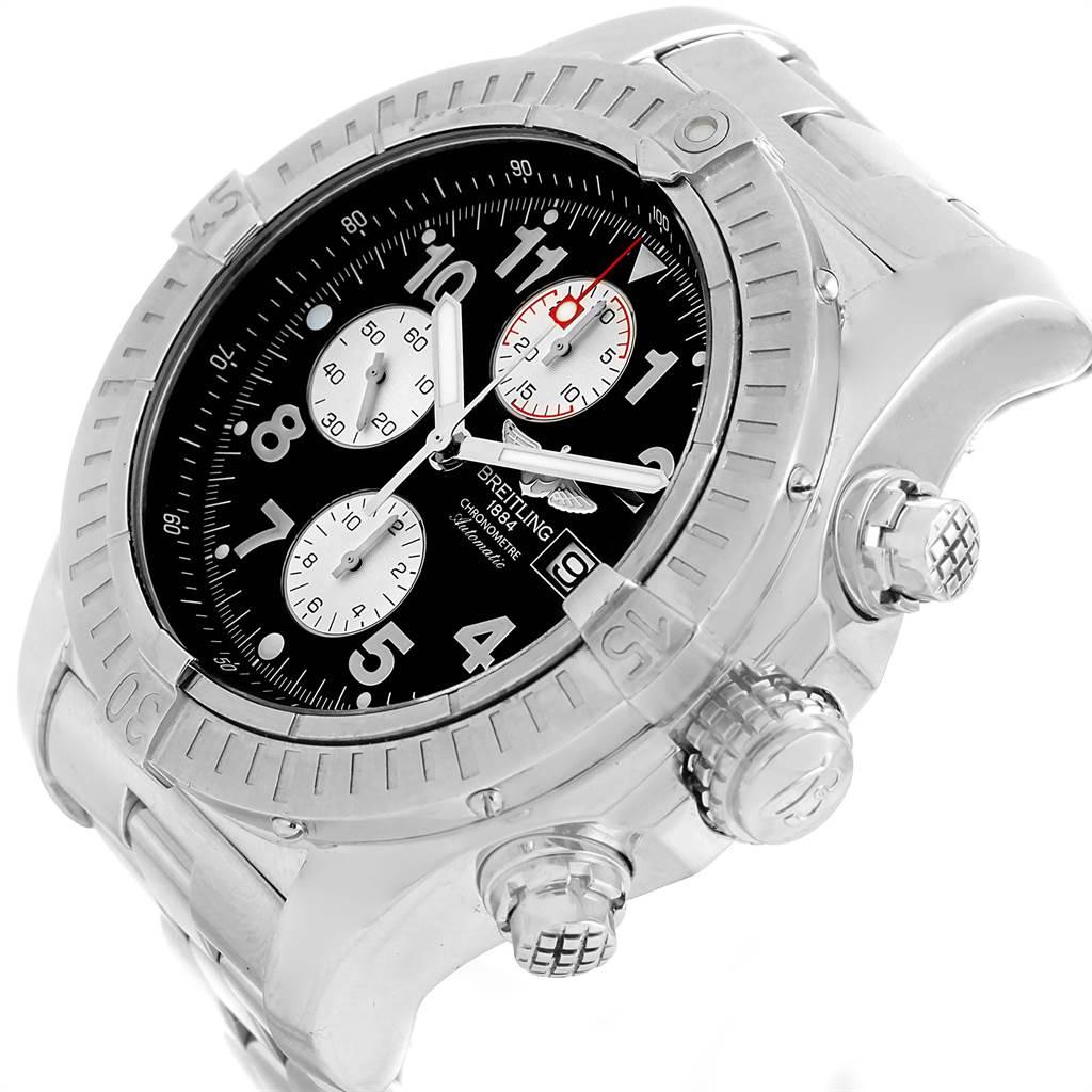 Breitling Aeromarine Super Avenger Black Dial Men's Watch A13370 2