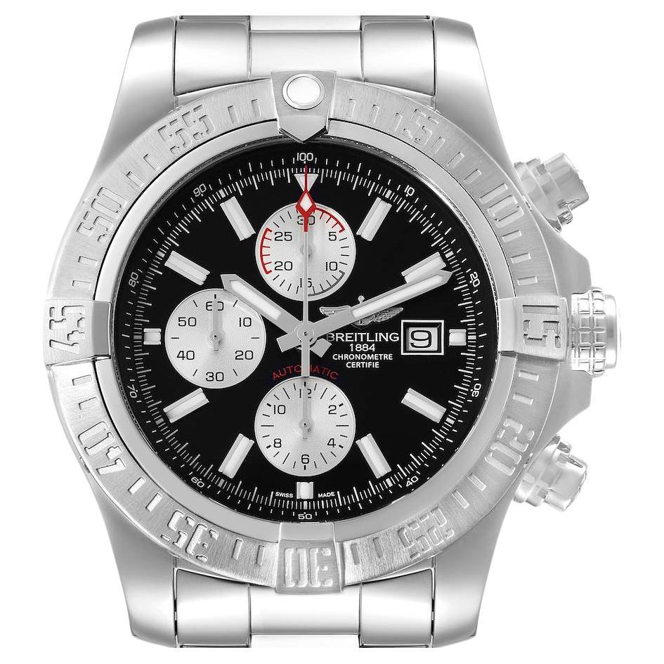 Breitling Aeromarine Avenger II GMT Blue Dial Steel Mens Watch A32395