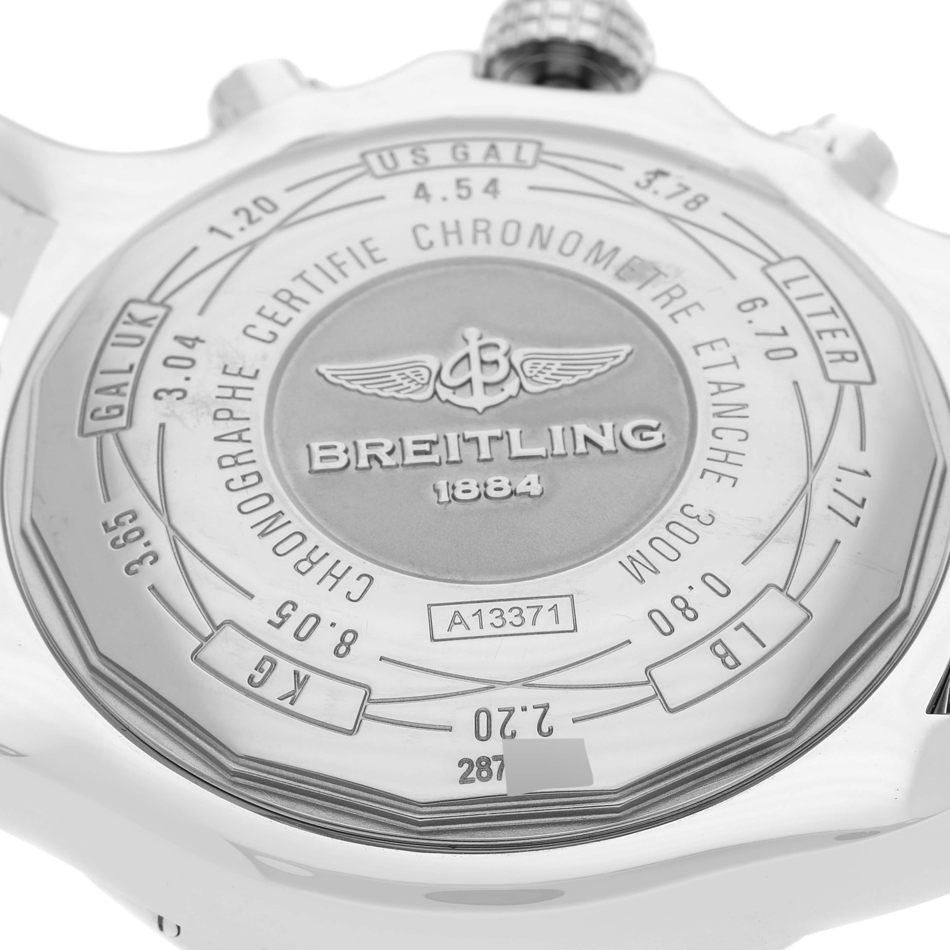 Breitling Aeromarine Super Avenger Steel Mens Watch A13371 Card 3