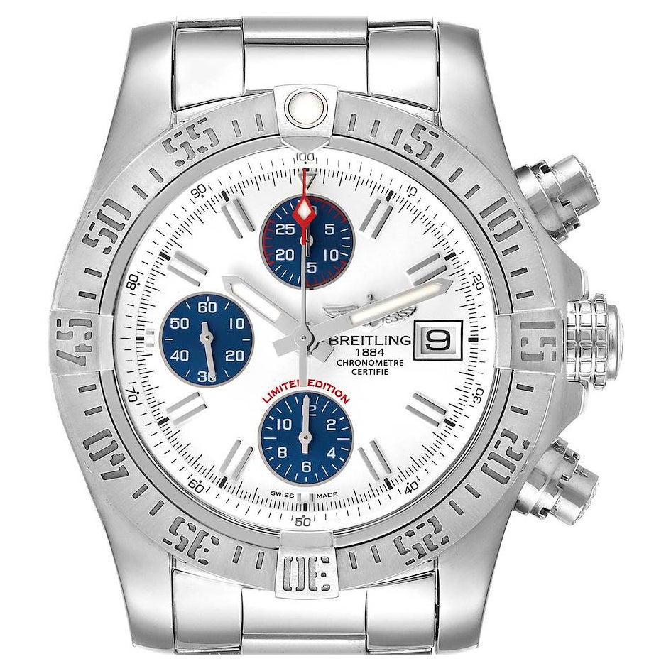 Breitling Aeromarine Super Avenger Stahl-Herrenuhr A13381 Box Card