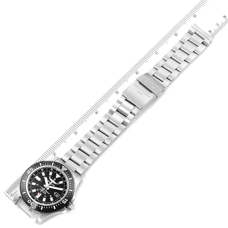 Breitling Aeromarine Superocean 44 Black Dial Watch Y17393 Box Papers 5