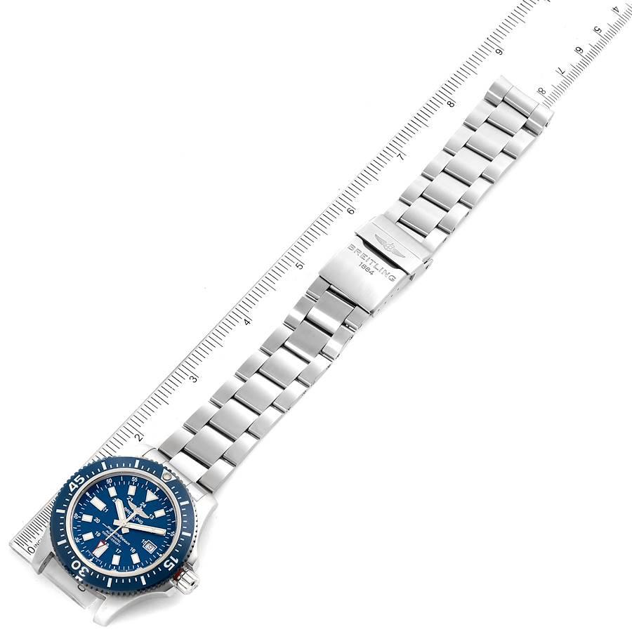 Breitling Aeromarine Superocean 44 Blue Dial Watch Y1739310 Box Papers 5