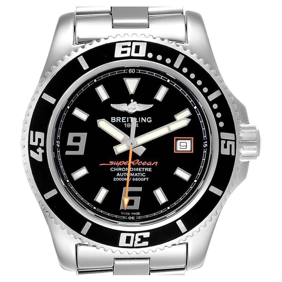 Breitling Aeromarine Superocean 44 Orange Hand Mens Watch A17391 For Sale