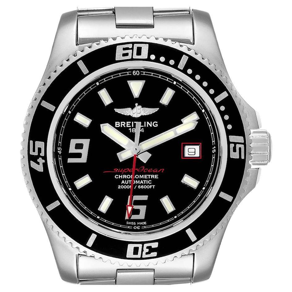 Breitling Aeromarine SuperOcean II Black Red Dial Watch A13341 For Sale