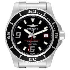 Breitling Aeromarine Superocean 44 Red Hand Steel Mens Watch A17391