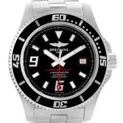 Breitling Aeromarine Superocean 44 Red Hand Watch A17391 Box