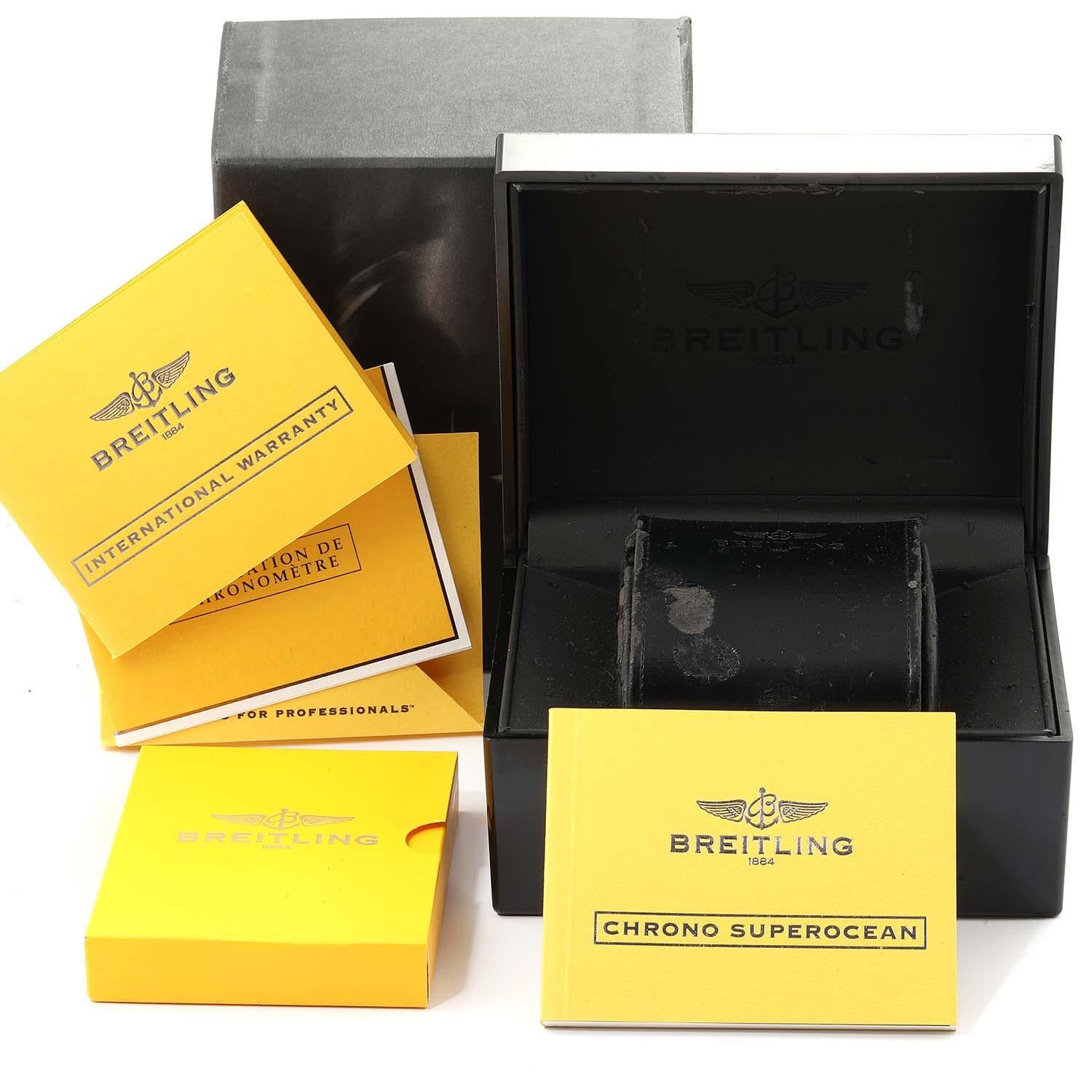 Breitling Aeromarine Superocean Chronograph Watch A13340 Box Papers For Sale 7