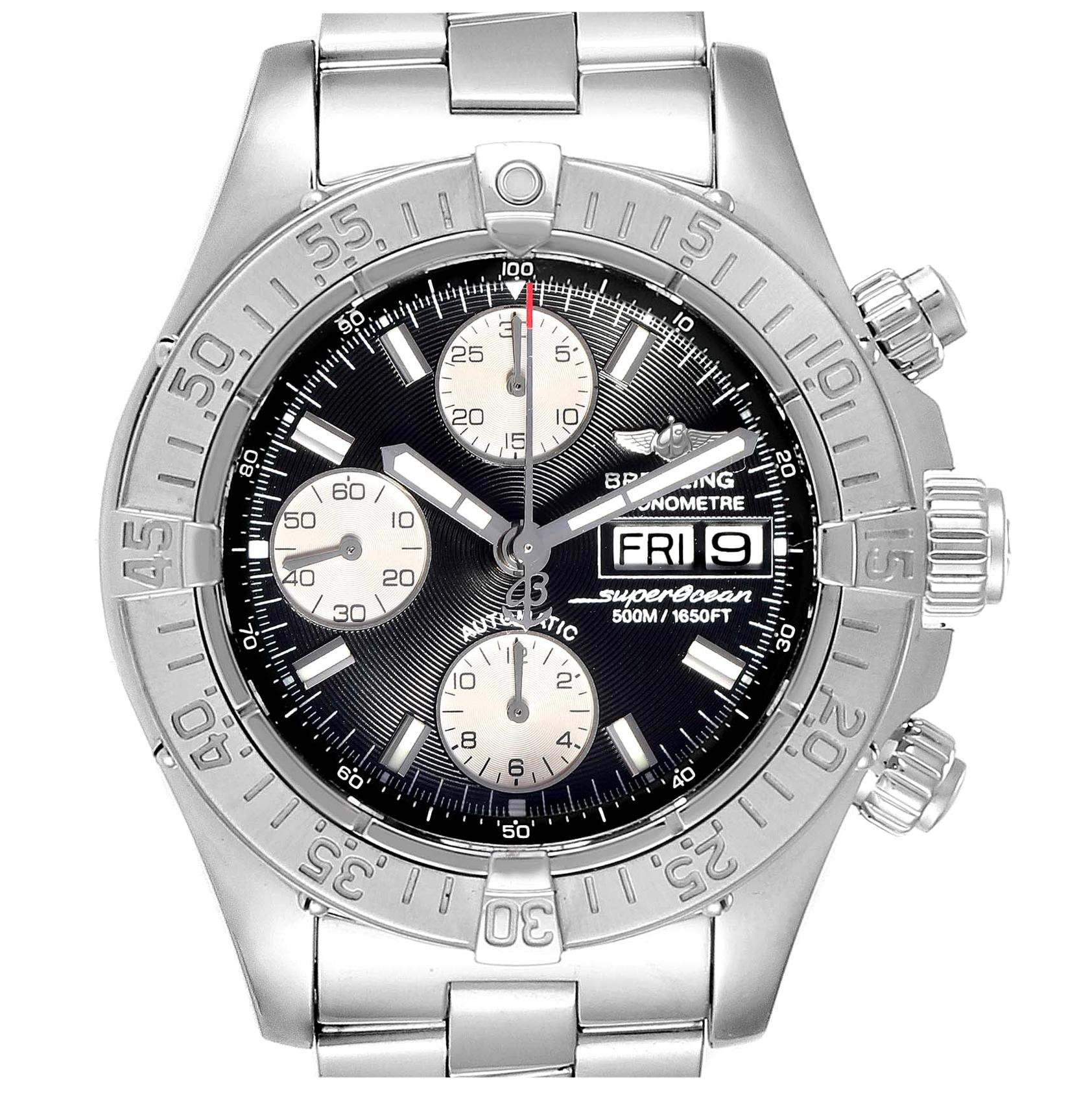 Breitling Aeromarine Superocean Chronograph Watch A13340 Box Papers For Sale