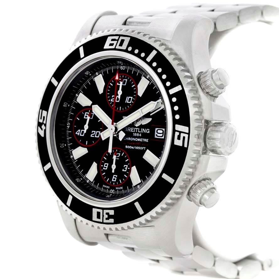 breitling superocean chronograph wrist watch a13341