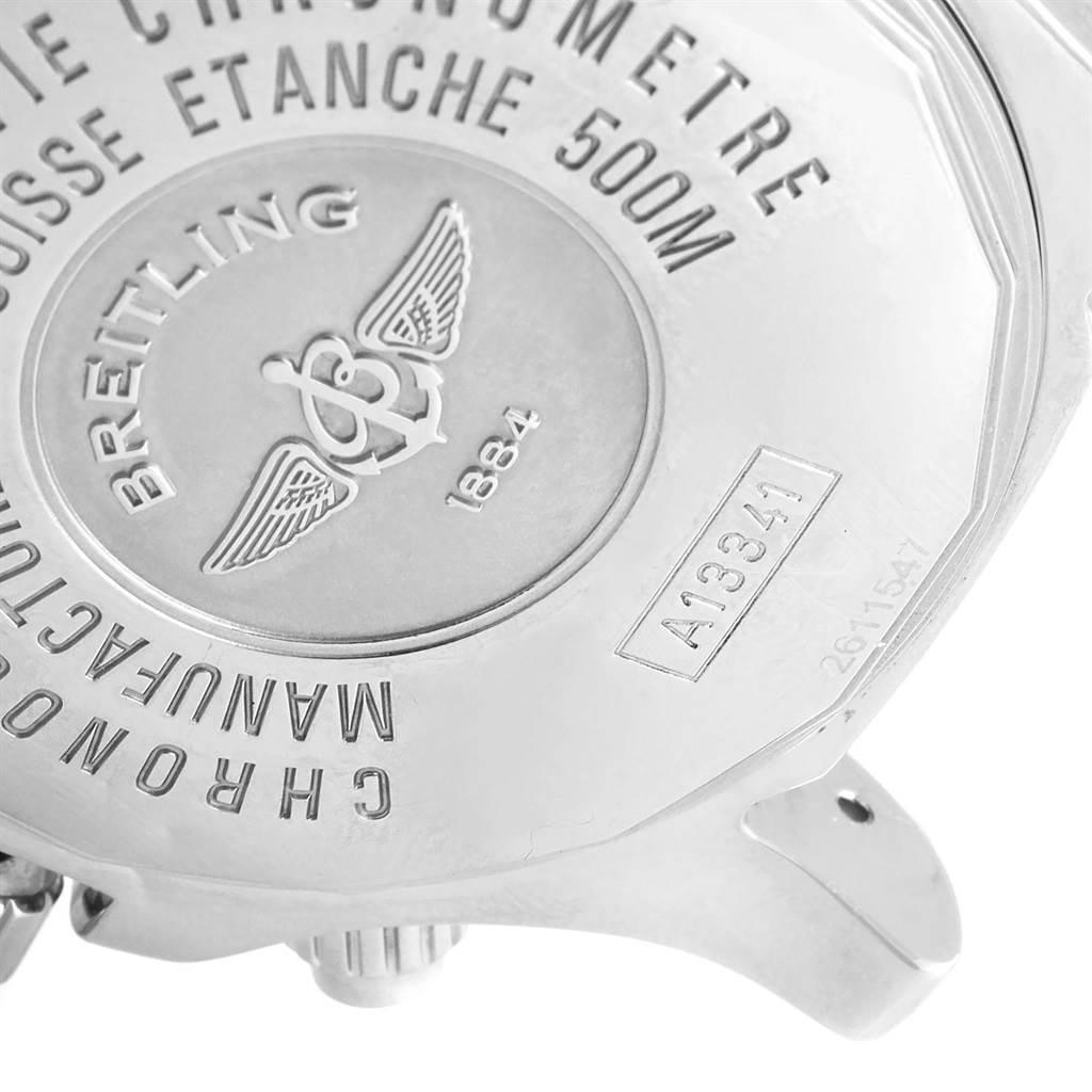 Men's Breitling Aeromarine SuperOcean II Chronograph Watch A13341 Box Papers