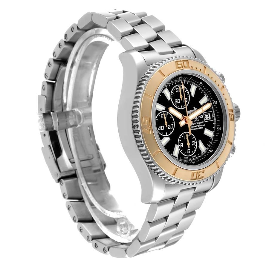 Breitling Aeromarin SuperOcean II Stahl-Roségold-Uhr C13341 Boxkarte im Zustand „Hervorragend“ in Atlanta, GA