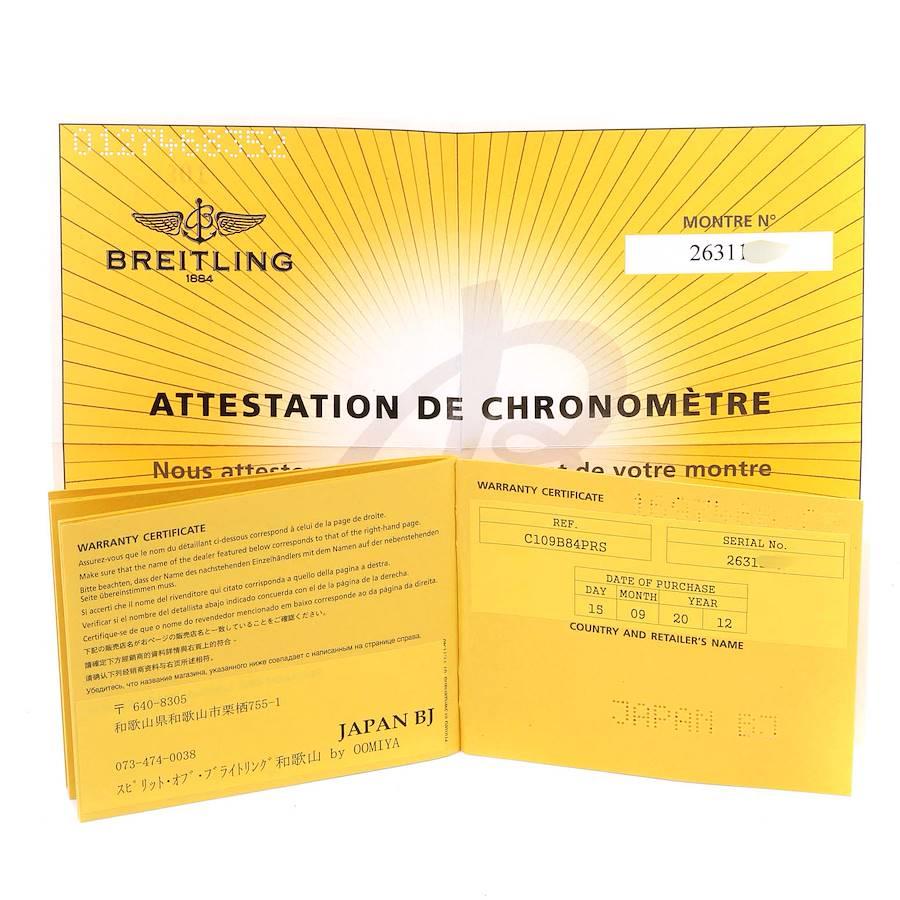 Breitling Aeromarine SuperOcean II Steel Rose Gold Watch C13341 Box Papers For Sale 4