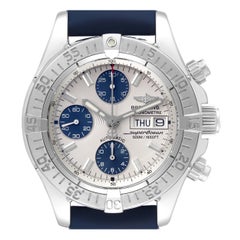 Breitling Aeromarine Superocean Silver Dial Steel Mens Watch A13340