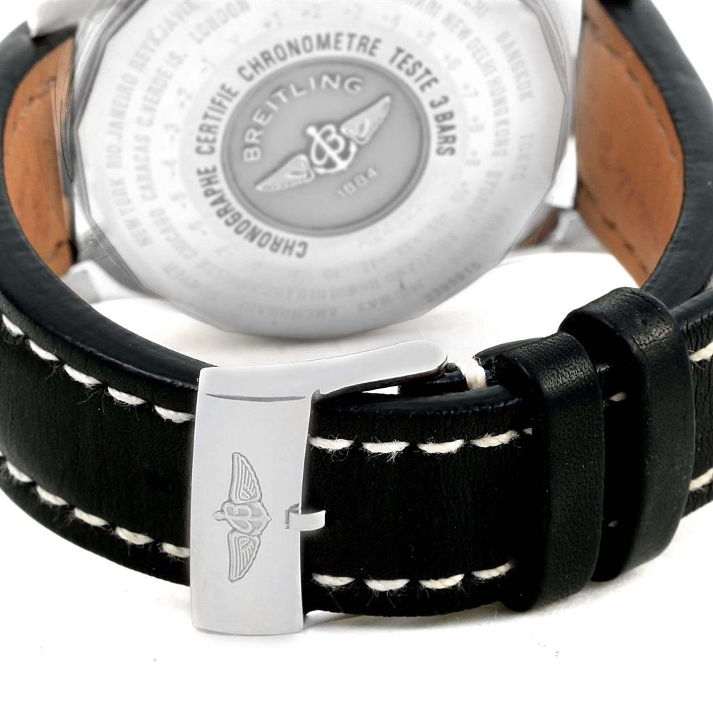 Breitling Aeromarine Superocean Steelfish Black Dial Watch A17390 4