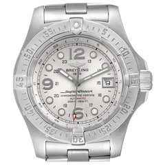 Breitling Aeromarine Superocean Steelfish Silver Dial Men's Watch A17390 Box