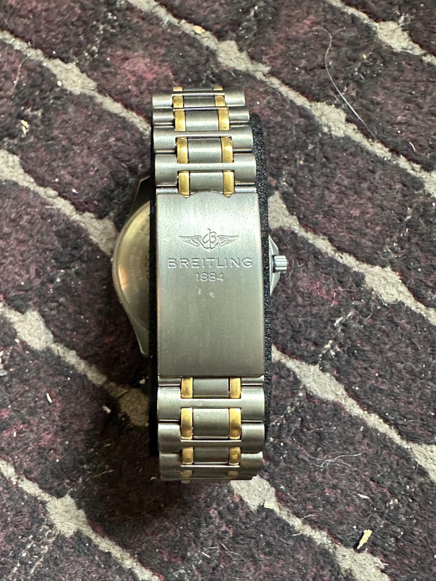 Breitling Aerospace 100m Titanium Case & Bracelet W/ Black Dial Chronograph  For Sale 6