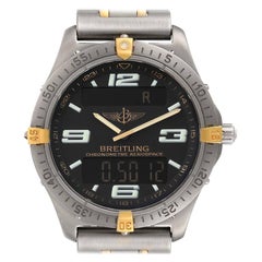 Breitling Aerospace Advantage Titanium Perpetual Alarm Watch F75362 Papers