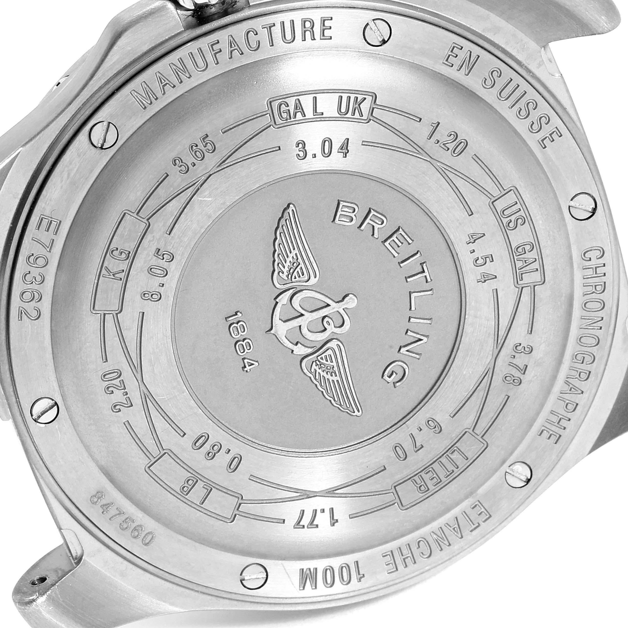 Men's Breitling Aerospace Avantage Titanium Perpetual Alarm Watch E79362 Box Papers For Sale