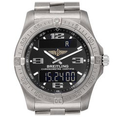 Breitling Aerospace Avantage Titanium Perpetual Alarm Watch E79362 Box Papers