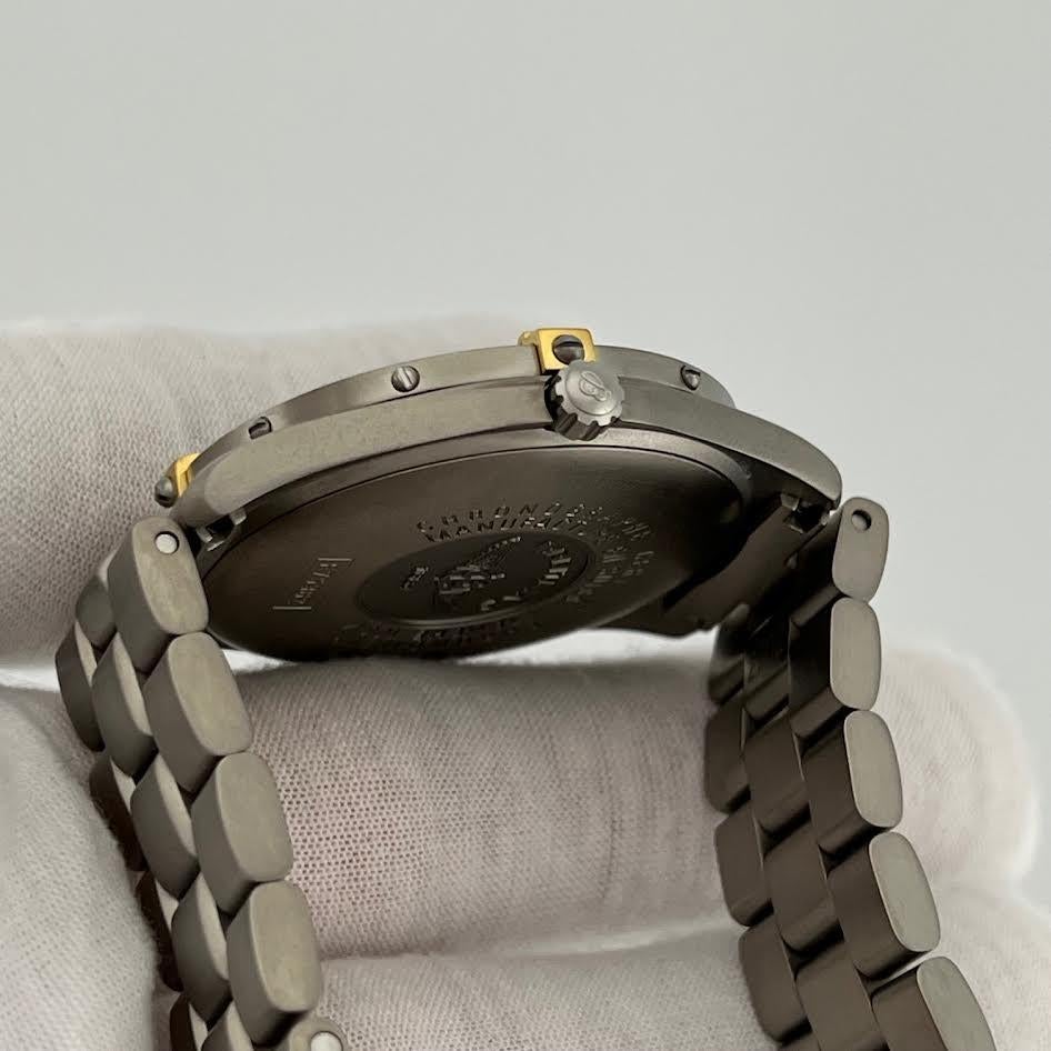 Breitling Luft-und Raumfahrt F75362 40mm blau Zifferblatt Titan Box Papiere im Angebot 3