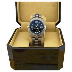 Breitling Aerospace F75362 40mm Blue Dial Titanium Box Papers