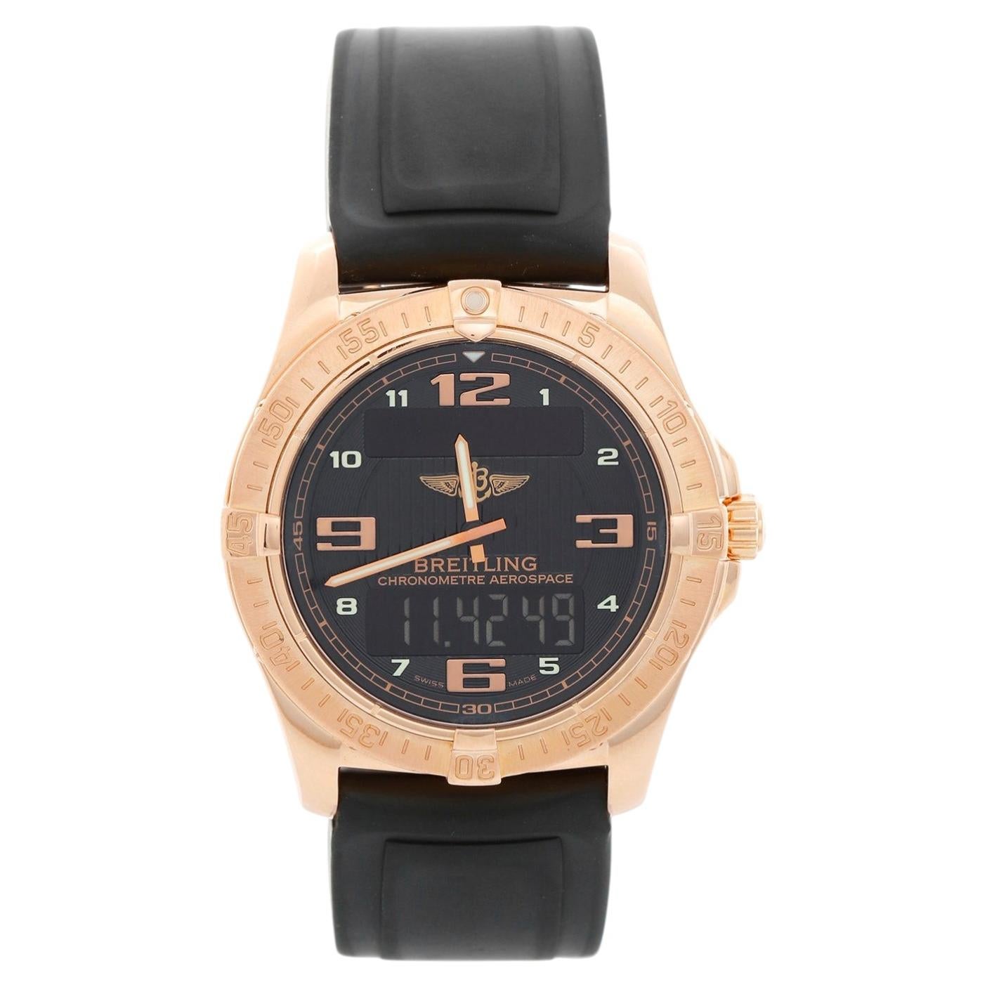 Breitling Aerospace Men's Rose Gold Limited Edition Watch R79362 For Sale