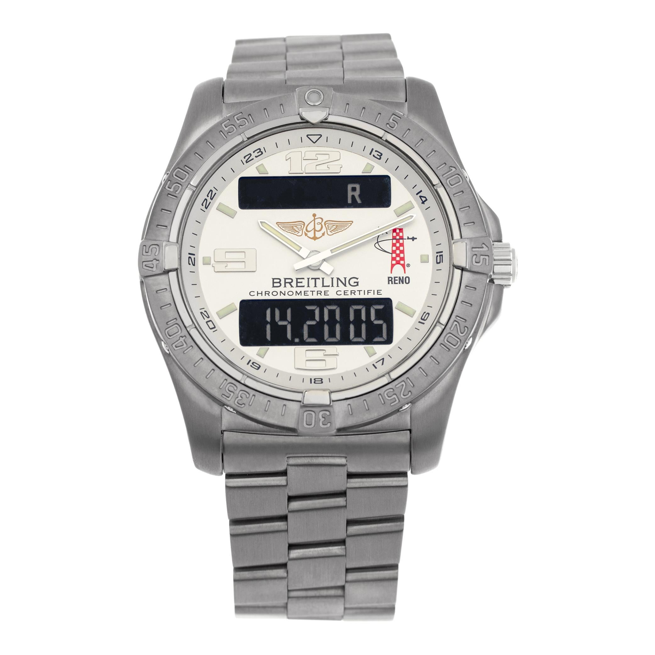 Reloj de pulsera Breitling Aerospace de titanio y cuarzo Ref e79362