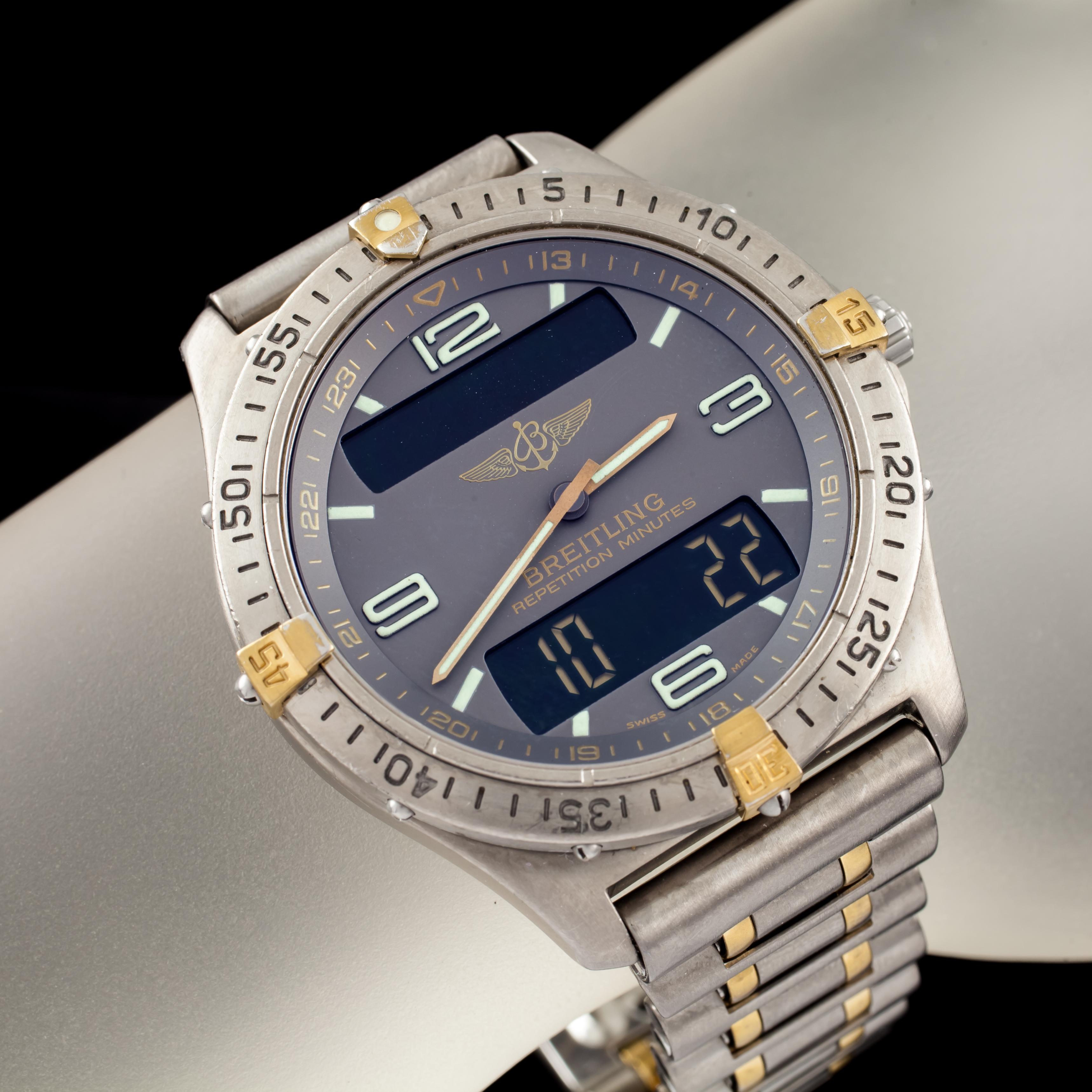 breitling titanium watch