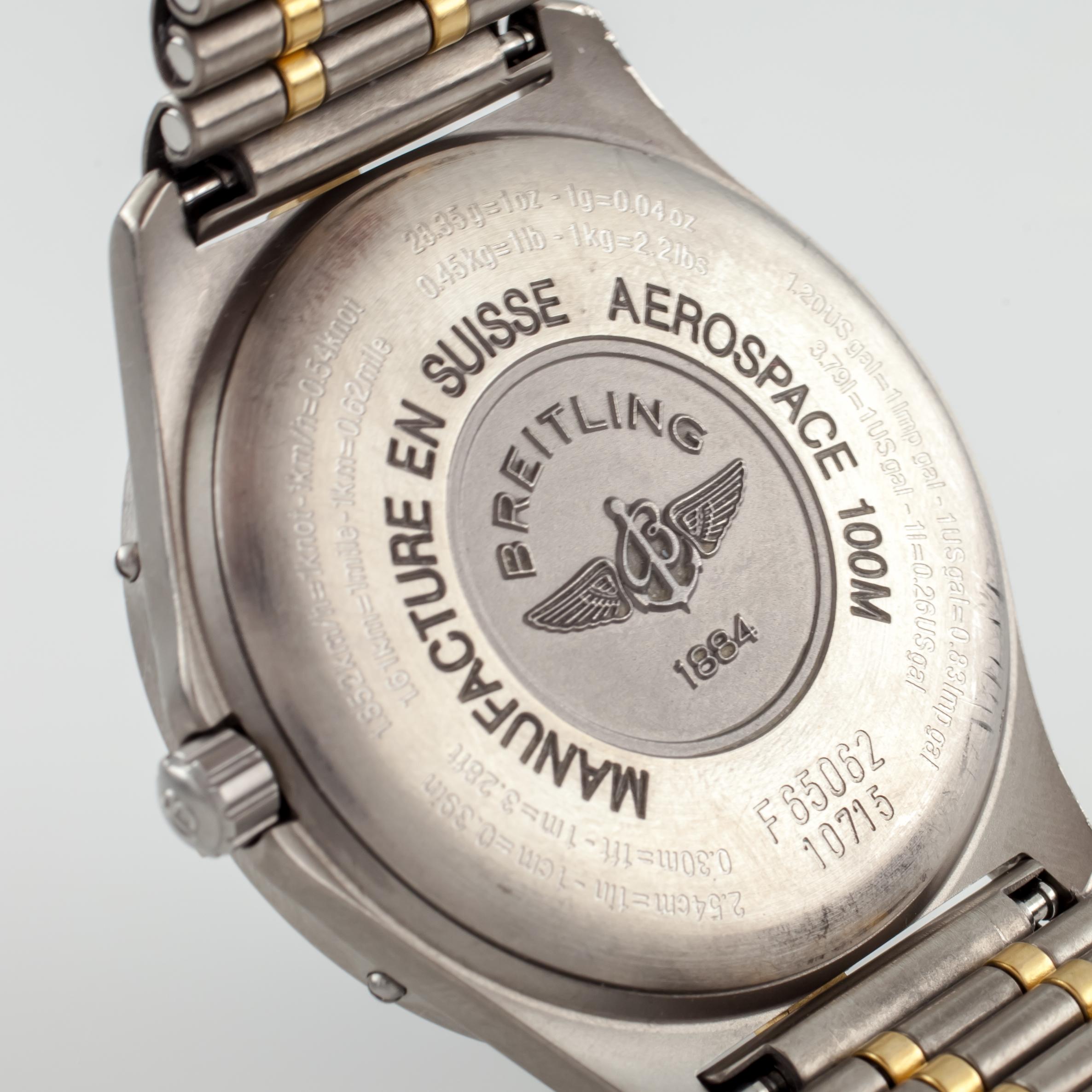 breitling aerospace titanium gold