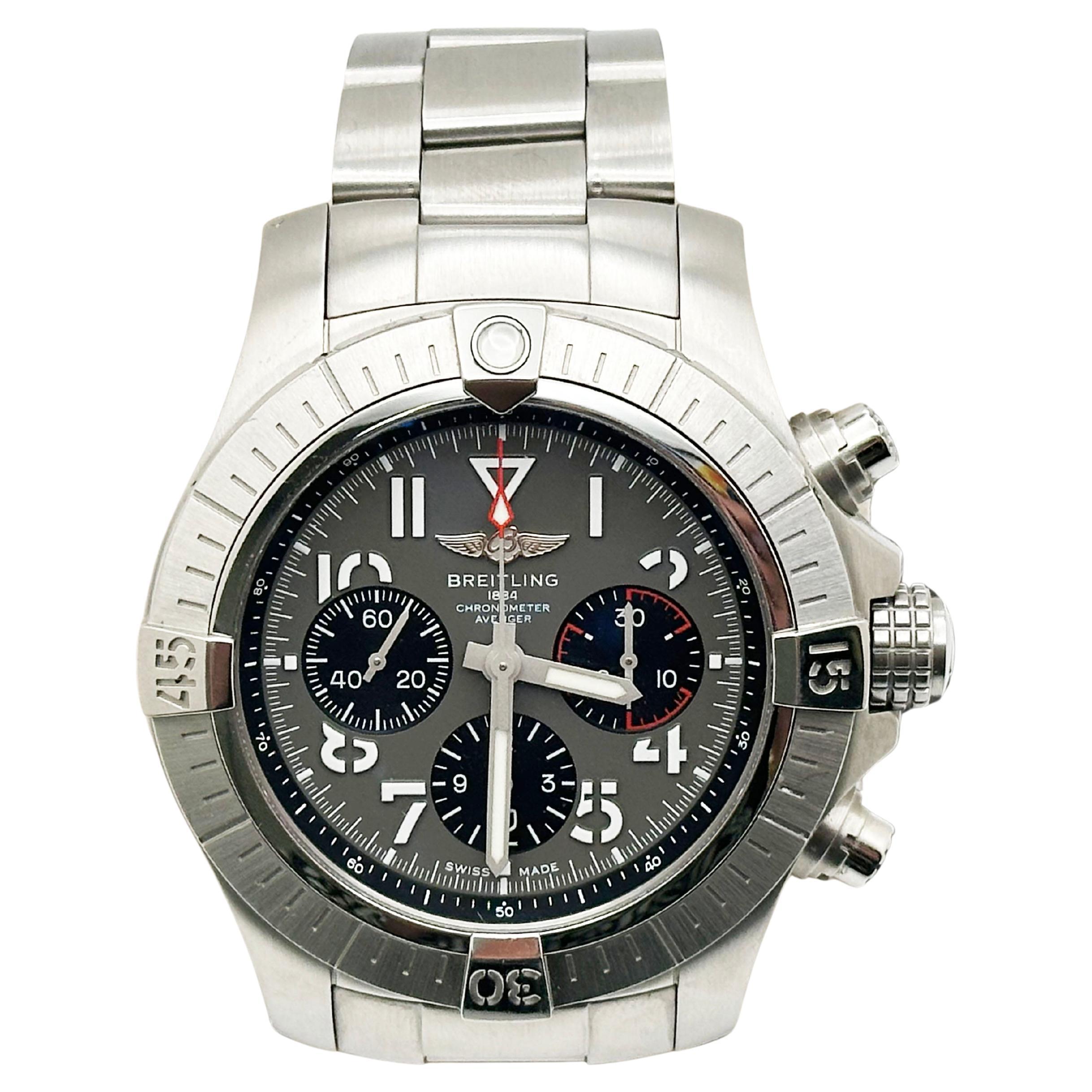 Breitling Avenger B01 AB0182 Grey Dial Stainless Steel 45mm