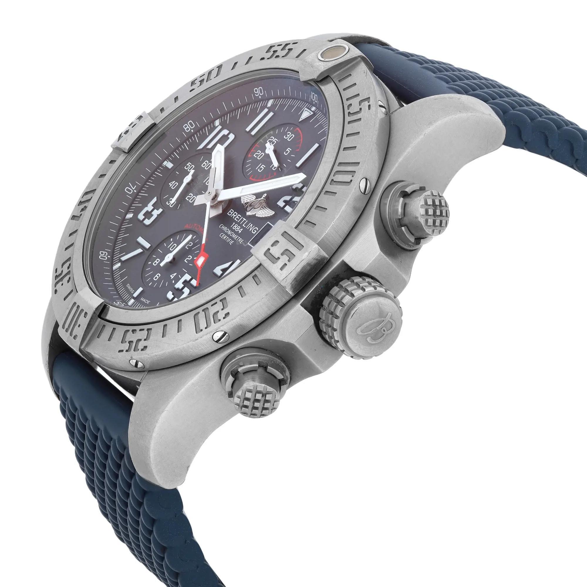 Breitling Avenger Bandit Chronograph Titanium Gray Dial Watch E1338310/M536 In Excellent Condition In New York, NY