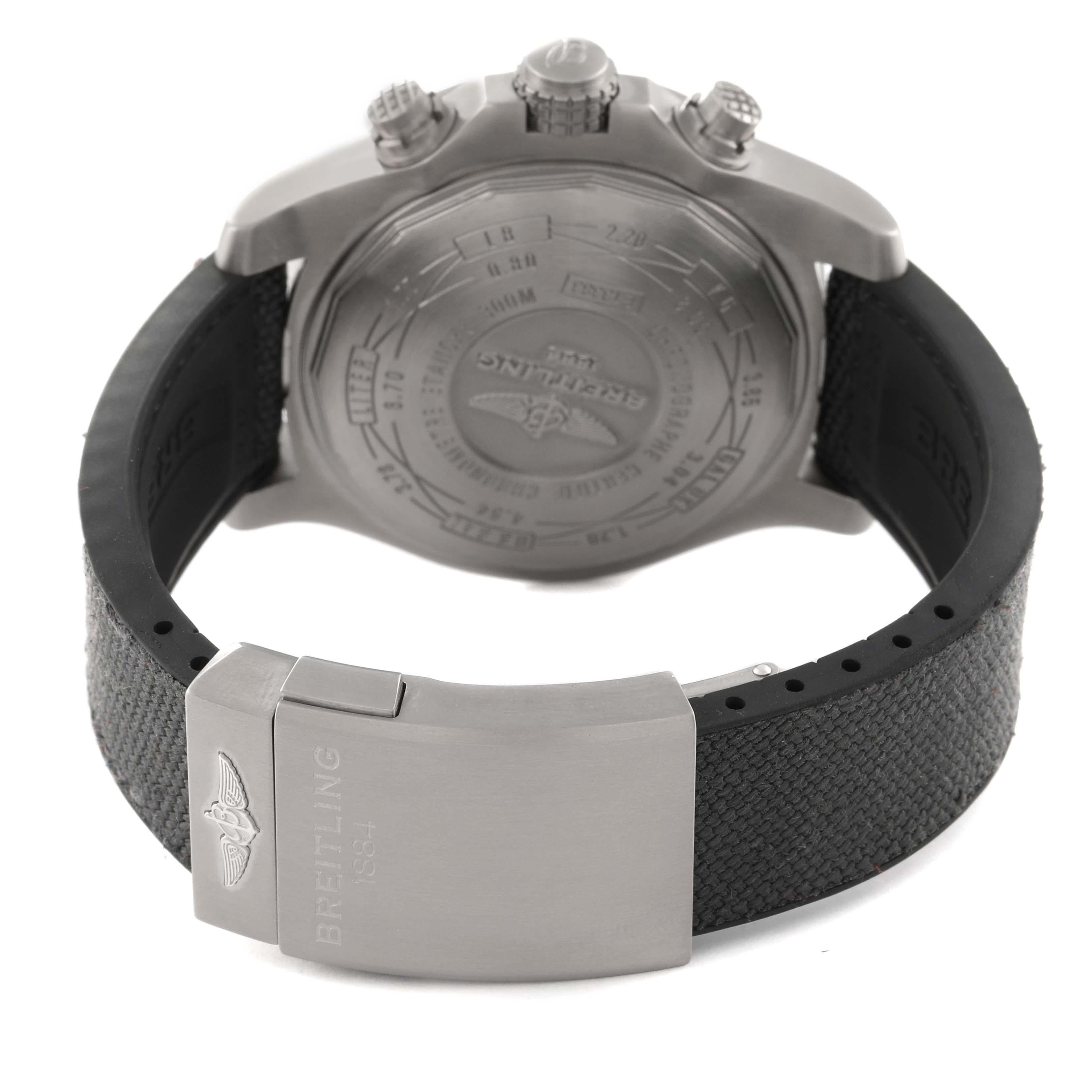 Breitling Avenger Bandit Chronograph Grey Dial Titanium Mens Watch E13383 4