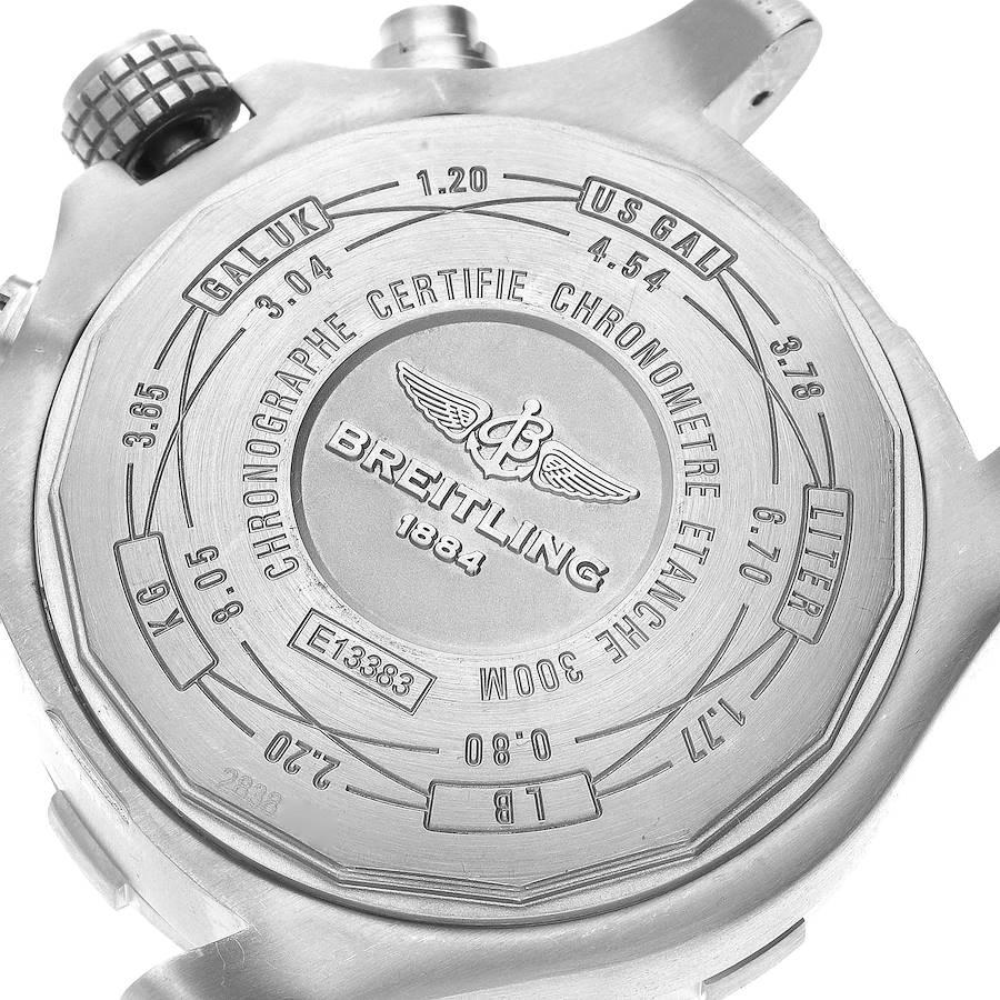 Breitling Avenger Bandit Grey Dial Titanium Chronograph Watch E13383 In Excellent Condition In Atlanta, GA
