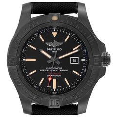 Breitling Avenger Blackbird 48 Titanium DLC Mens Watch V17310 Box Card