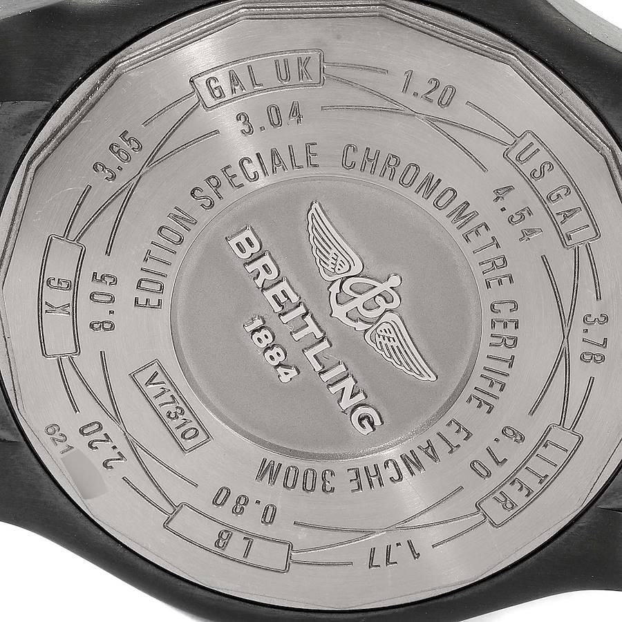 Breitling Avenger Blackbird 48 Titanium Men's Watch V17310 Box Paper In Excellent Condition For Sale In Atlanta, GA