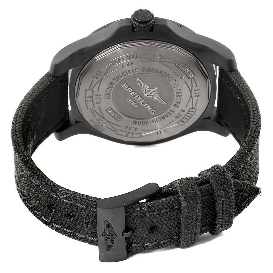 Breitling Avenger Blackbird 48 Titanium Men's Watch V17310 Box Paper For Sale 1