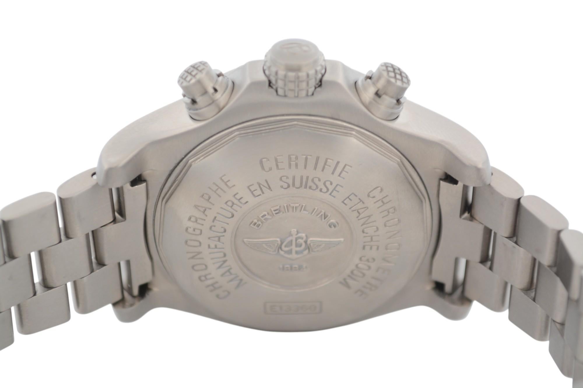 Breitling Avenger Chronograph 44mm Titanium Black Arabic Dial Automatic Ref: E13 For Sale 5