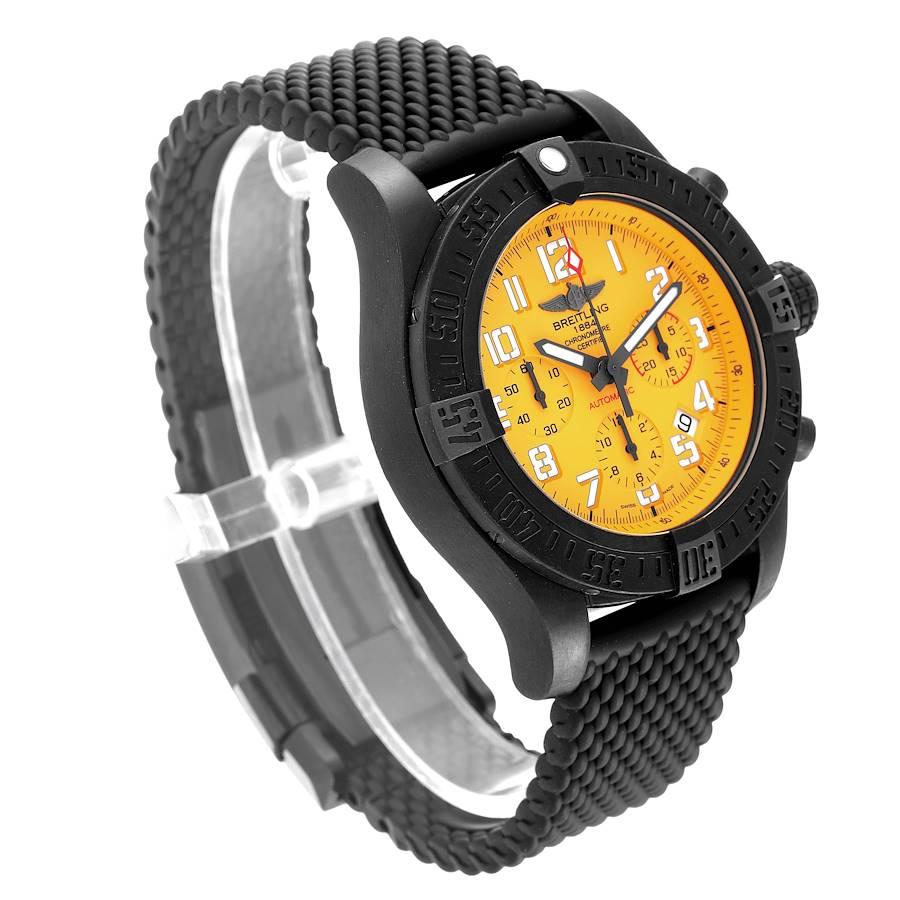 Breitling Avenger Hurricane 12H Yellow Dial Mens Watch XB0180 In Excellent Condition In Atlanta, GA
