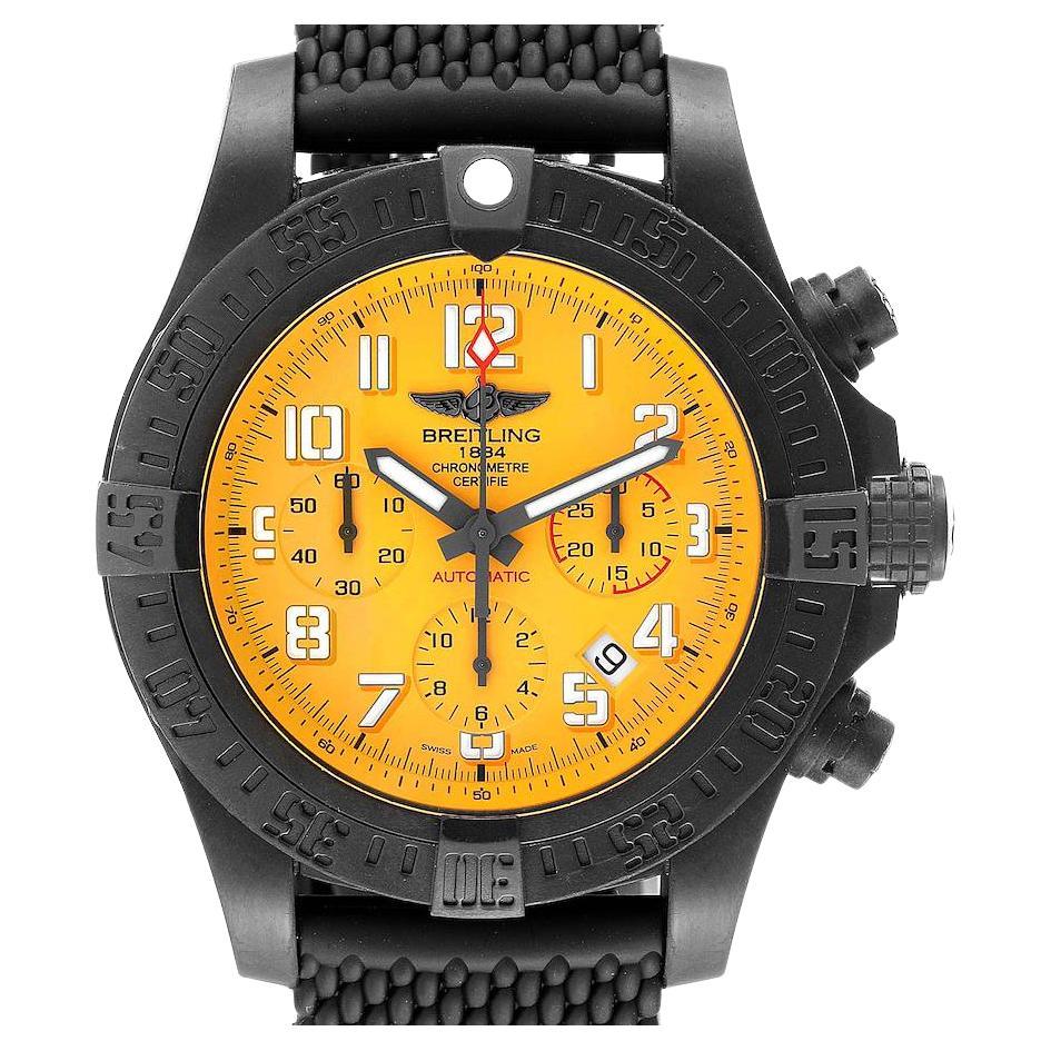 Breitling Avenger Hurricane 12H Yellow Dial Mens Watch XB0180