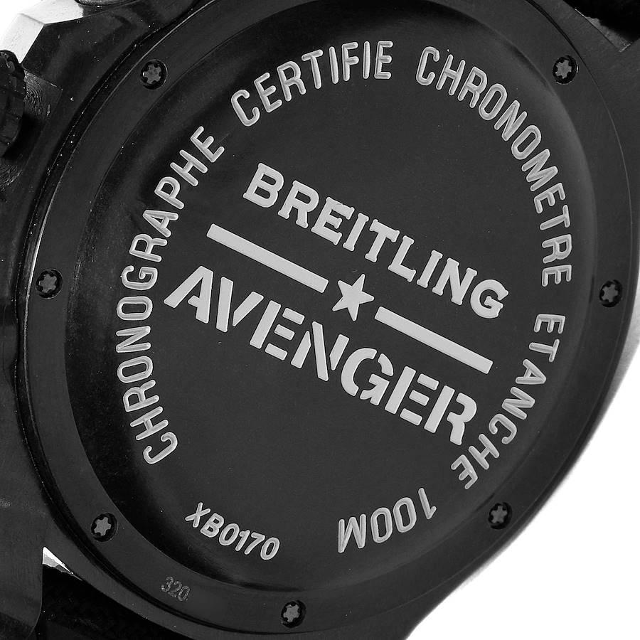 Breitling Avenger Hurricane 50 Breitlight Mens Watch XB0170 Unworn In Excellent Condition For Sale In Atlanta, GA