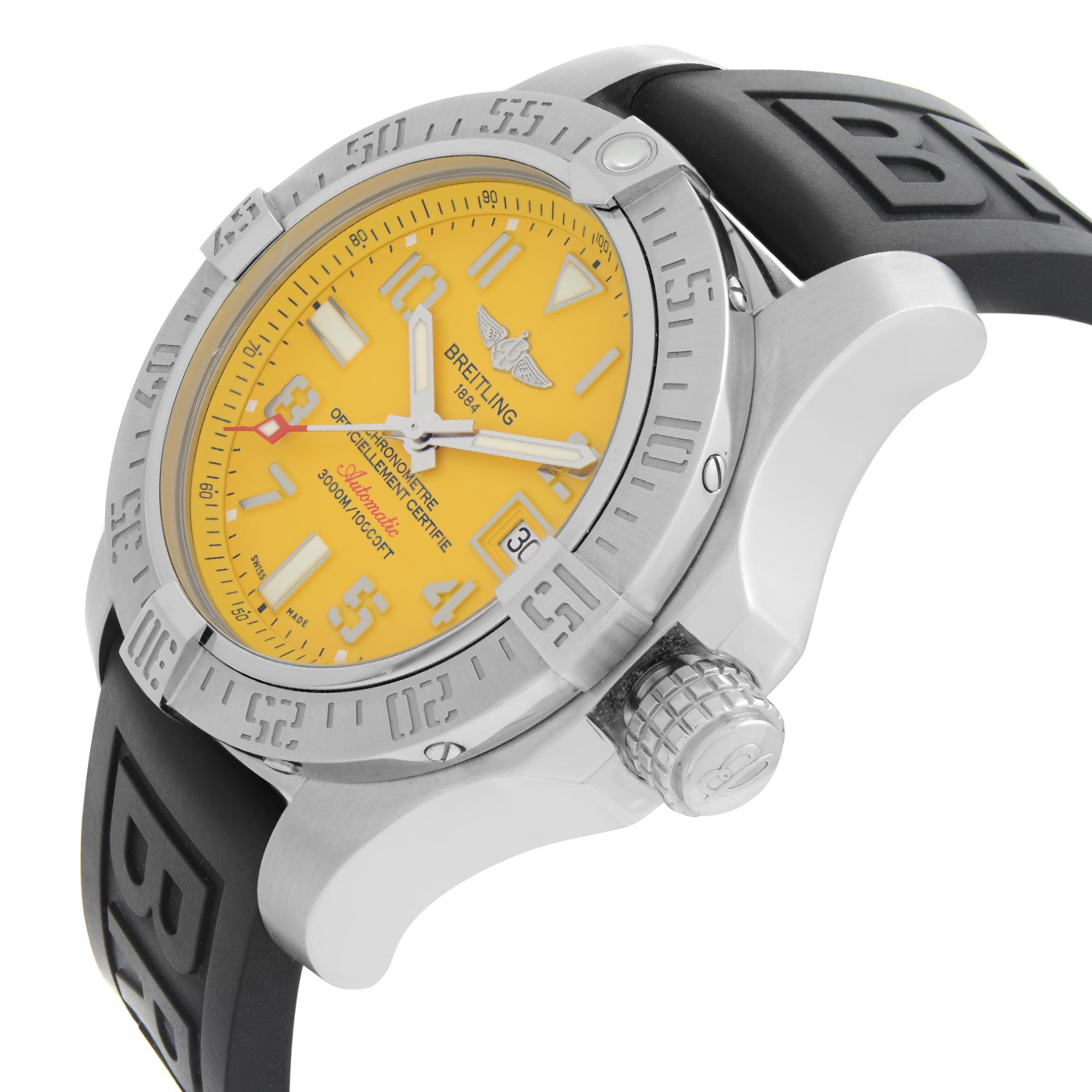 breitling gelbes zifferblatt
