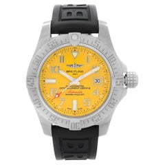 Breitling Avenger II Seawolf Steel Yellow Dial Automatic Men Watch A1733110/I519