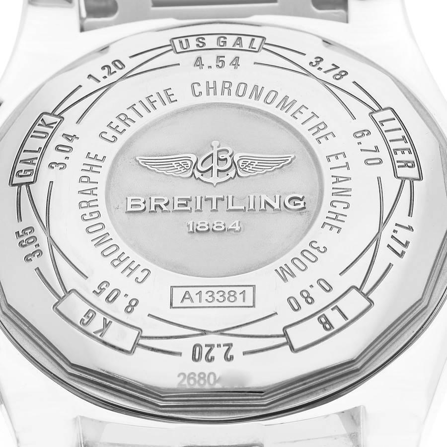 Breitling Avenger II Tungsten Graues Zifferblatt Stahl-Herrenuhr A13381 Box Card im Angebot 4
