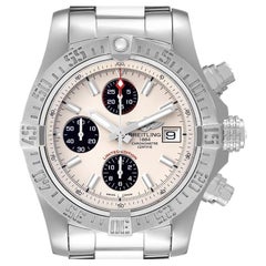Breitling Avenger II White Dial Steel Mens Watch A13381